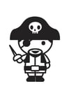 F�rgl�ggningsbilder pirat