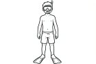 pojke med snorkel