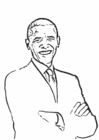 Målarbild President Barack Obama