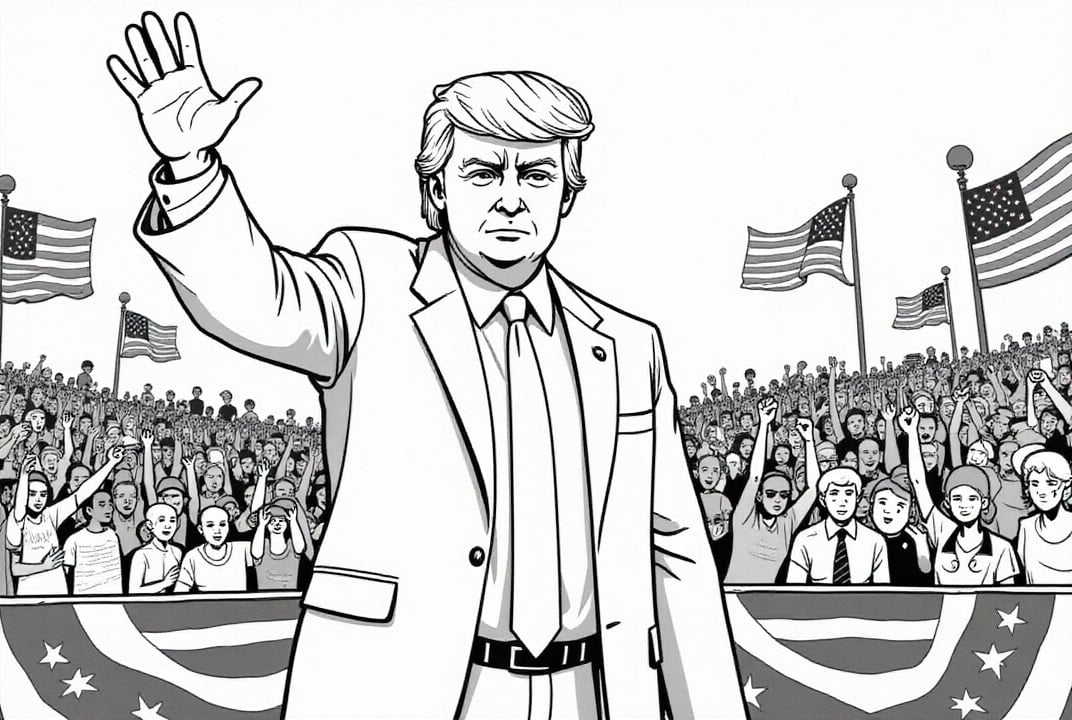 President Donald Trump vid ett möte