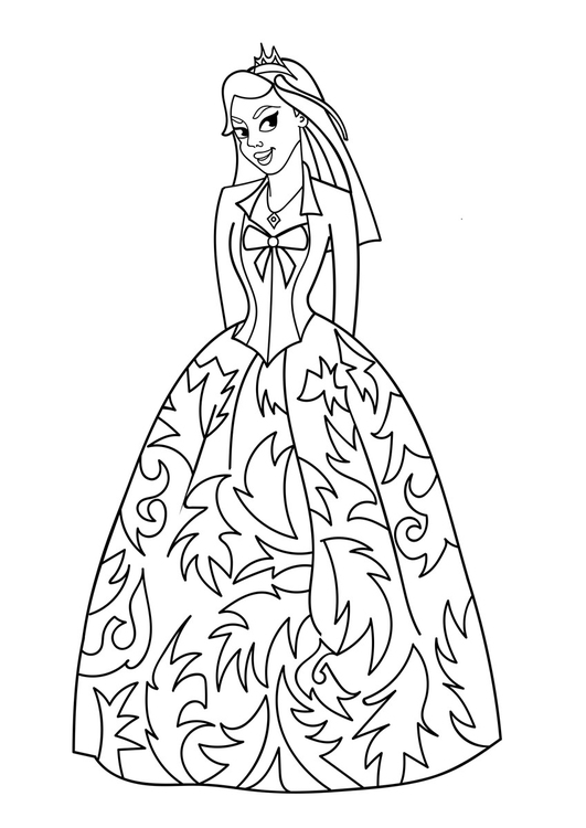 Målarbild prinsessa