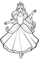 Målarbild prinsessa