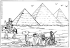 F�rgl�ggningsbilder Pyramiderna i Giza