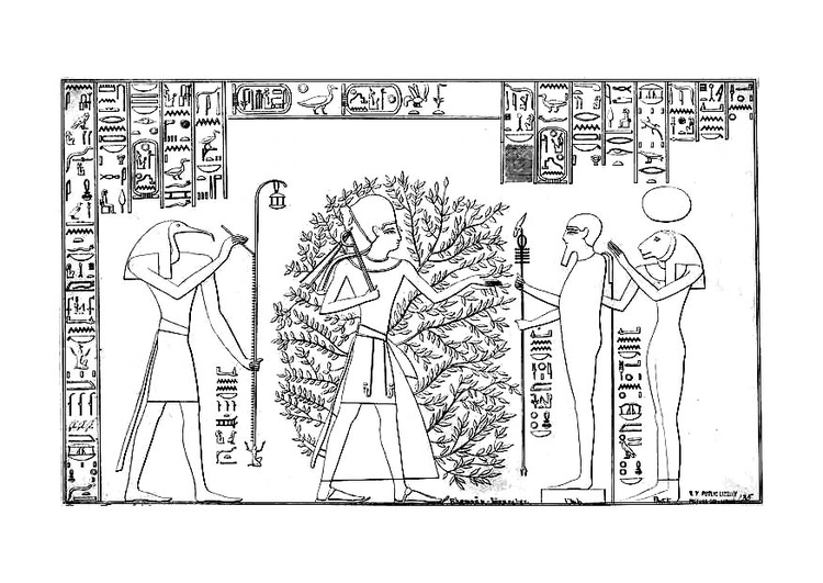Målarbild Ramses och livets trÃ¤d