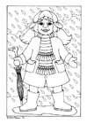 malarbild regn