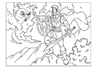 malarbild riddare