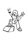 Målarbild rockstjÃ¤rna
