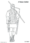 F�rgl�ggningsbilder romersk soldat