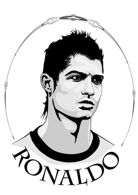 Målarbild Ronaldo