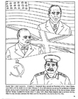 Målarbild Roosevelt, Churchill, Stalin