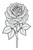 Målarbild ros