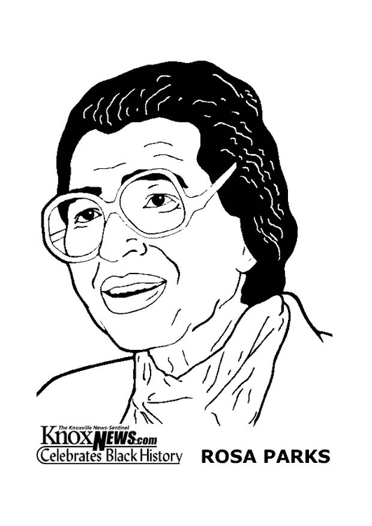 Målarbild Rosa Parks