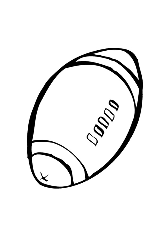 Målarbild rugbyboll
