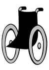 Målarbild rullstol