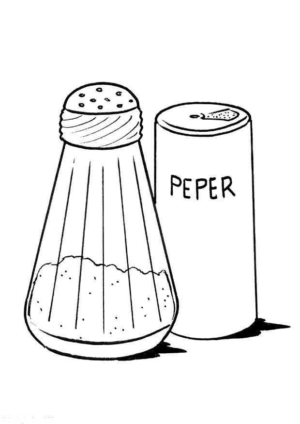 Målarbild salt och peppar