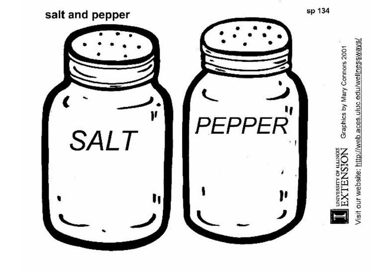 Målarbild Salt och peppar