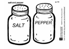 Målarbild salt och peppar