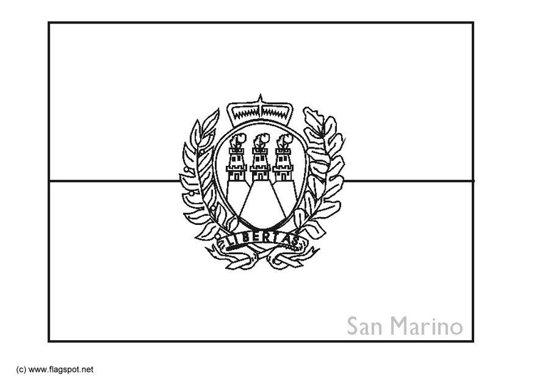 Målarbild San Marino