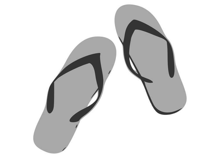 Målarbild sandaler