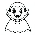 söt Halloween-vampyr