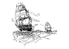 malarbild segelfartyg