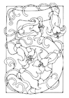 Målarbild siffra - 5