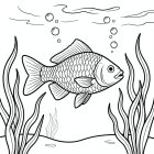 simmande fisk