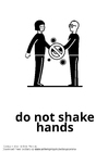 skaka inte hand