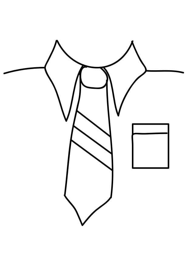 Målarbild skjorta med slips