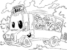malarbild skolbuss