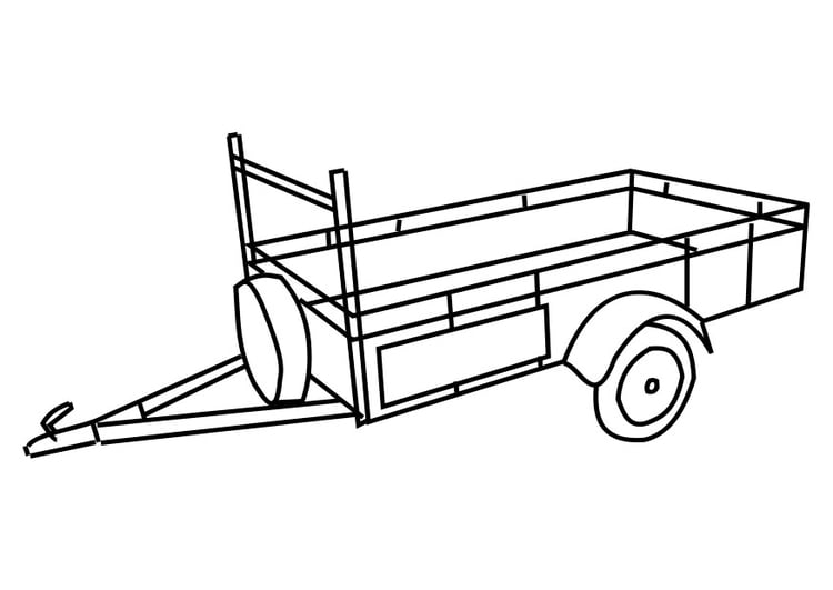 Målarbild slÃ¤pvagn