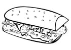 F�rgl�ggningsbilder smörgås 