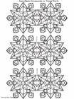 Hantverk snöflinga ornament