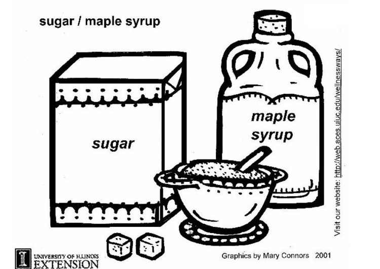 Målarbild Socker och sirap