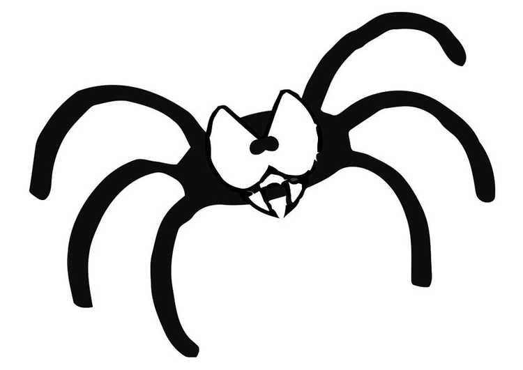 Målarbild spindel