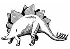 Målarbild stegosaurus