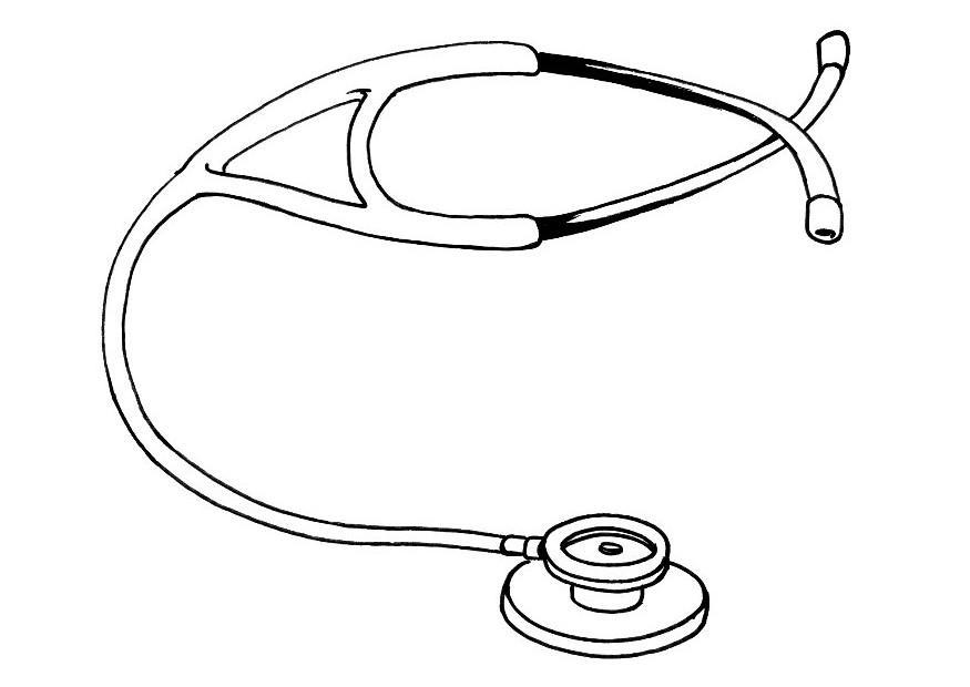 Målarbild stetoskop