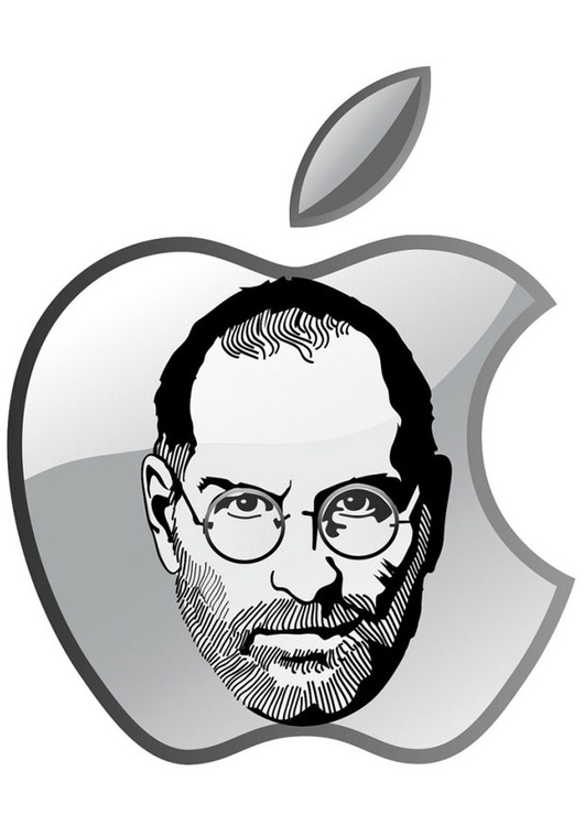 Målarbild Steve Jobs - Apple