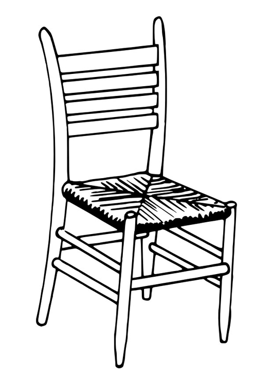 Målarbild stol