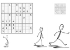 F�rgl�ggningsbilder sudoku - i rörelse