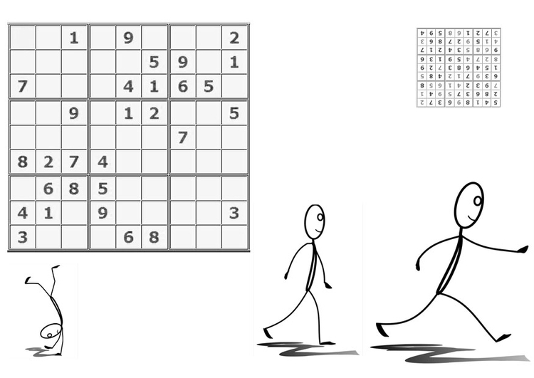 Målarbild sudoku - sport