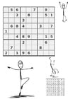 F�rgl�ggningsbilder sudoku - sport