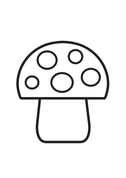 Målarbild svamp med prickar