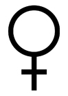 symbol för kvinna