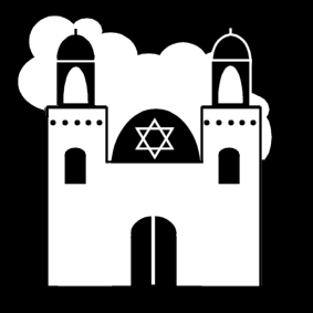 Målarbild synagoga