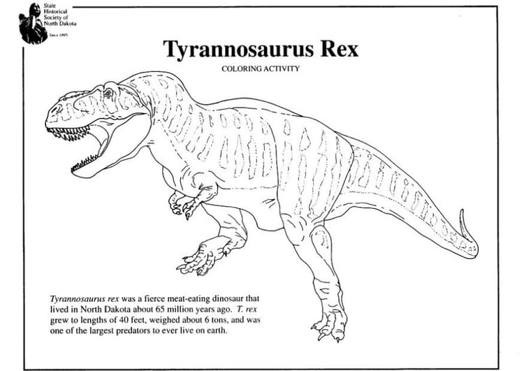 Målarbild T-rex