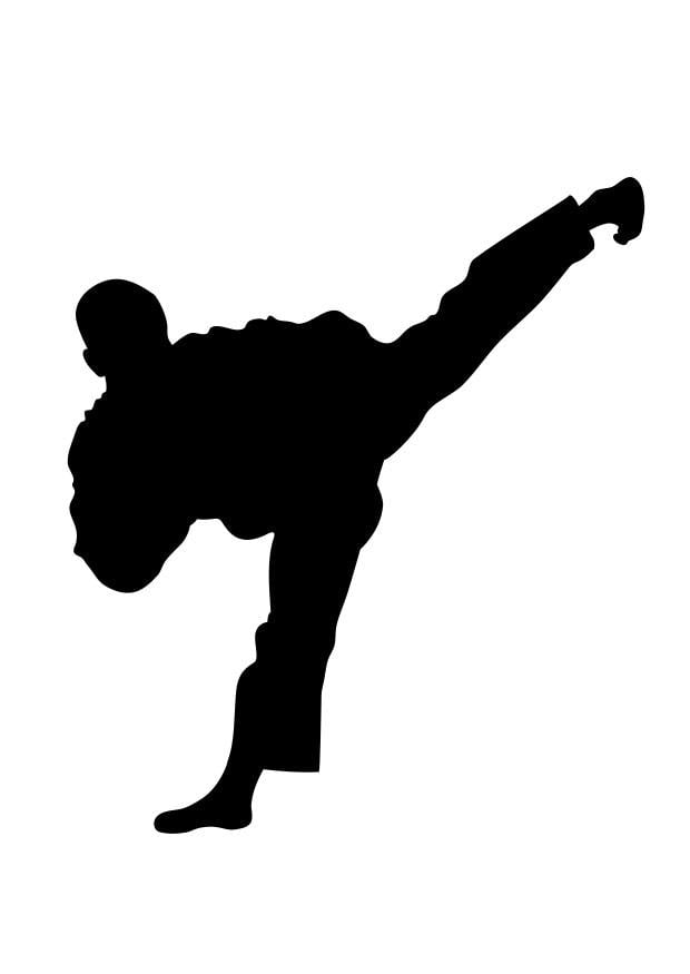 Målarbild taekwondo
