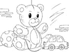 F�rgl�ggningsbilder teddybjörn