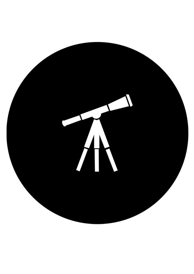 Målarbild teleskop