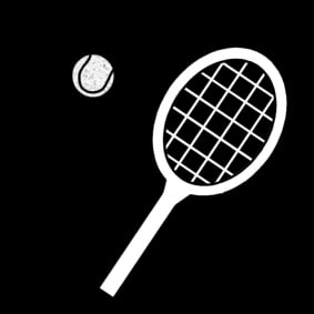 Målarbild tennis